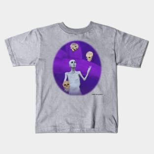 Fantasy Creature Juggling Skulls Fantasyart Kids T-Shirt